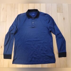 Eton men's size large slim fit navy blue polo shirt